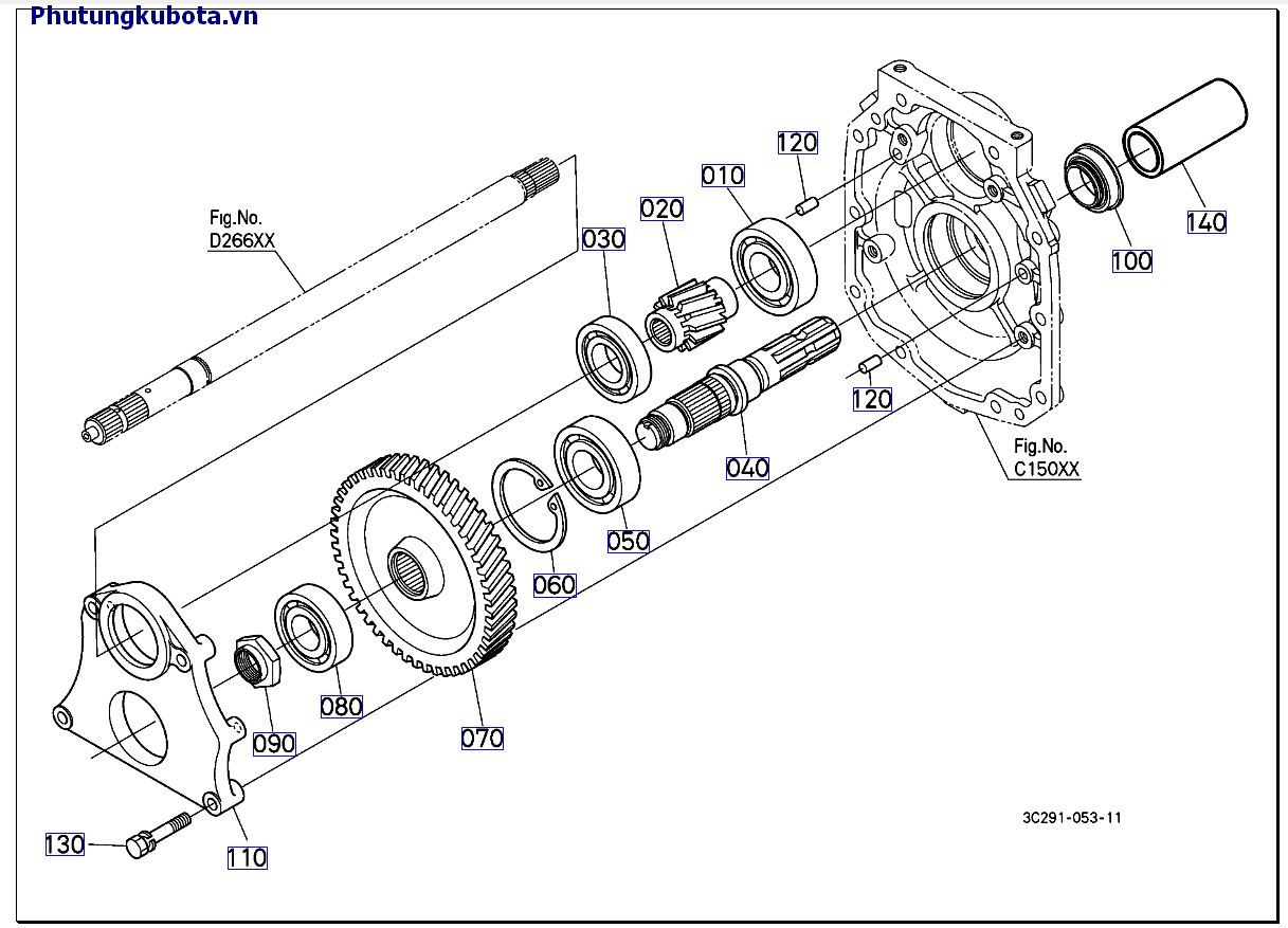 Trục PTO cũ 50001 -89999